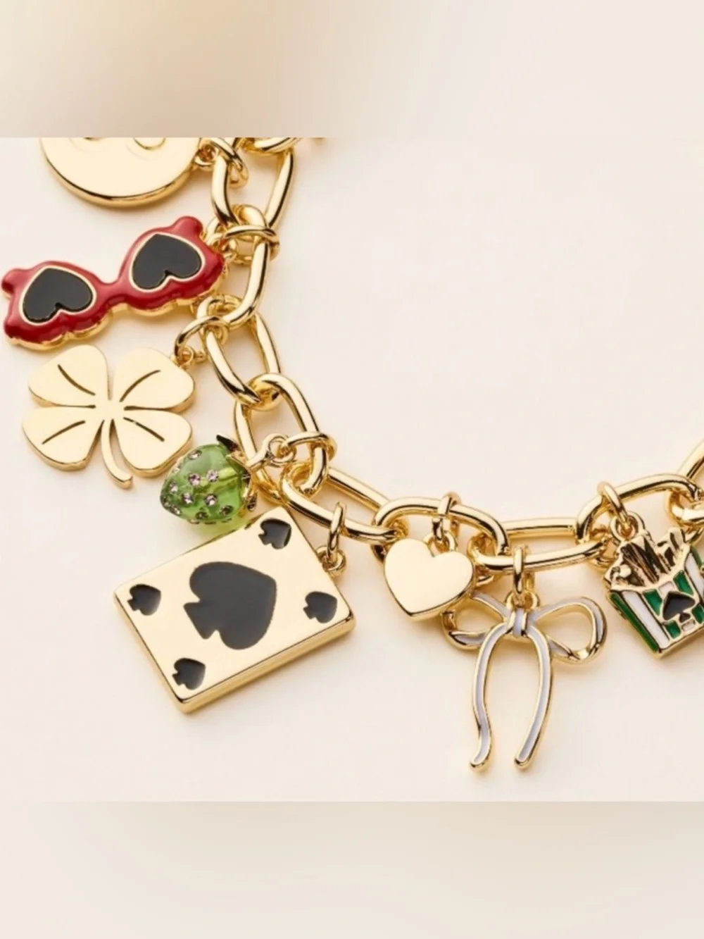 Kate Spade x Target NIB Mixed Novelty Chunky Charm Bracelet - Picture 14 of 17